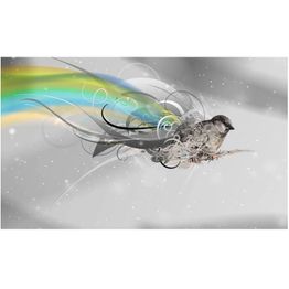 Kuvatapetti Artgeist Toinen ulottuvuus, 270x450cm, keltainen