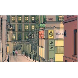 Kuvatapetti Artgeist Aamiaisella Pariisissa 270x450cm