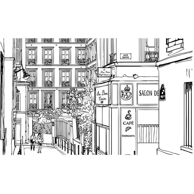 Kuvatapetti Artgeist Pariisin katuja pitkin 270x450cm