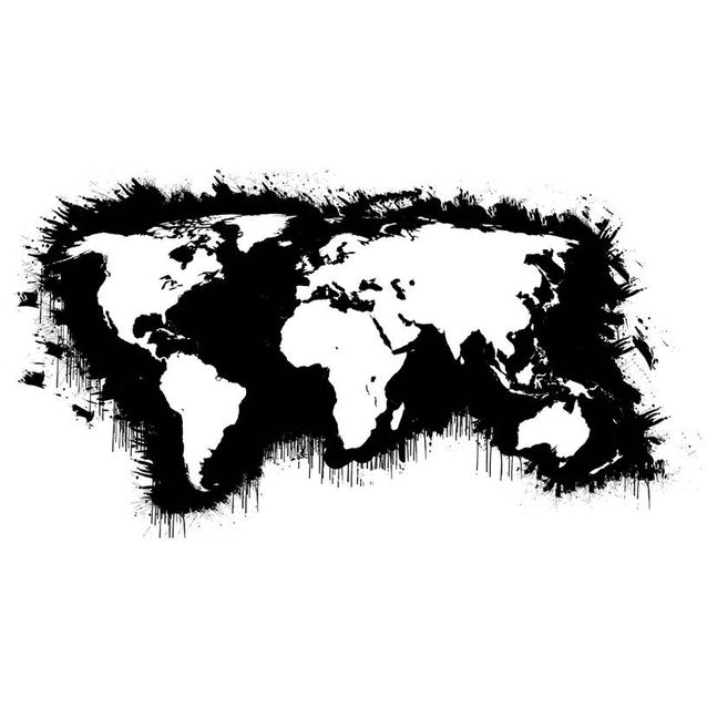 Kuvatapetti Artgeist Valkoinen mantere mustat valtameret 270x450cm