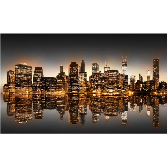 Kuvatapetti Artgeist New York and gold 270x450cm