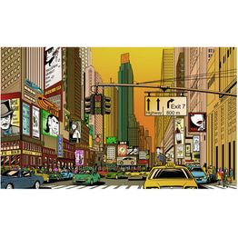 Kuvatapetti Artgeist Elinvoimainen kaupunki - NY 270x450cm