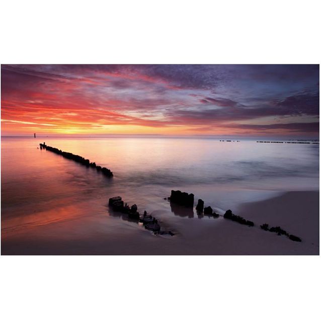 Kuvatapetti Artgeist Auringonnousu Itämeren yllä 270x450cm