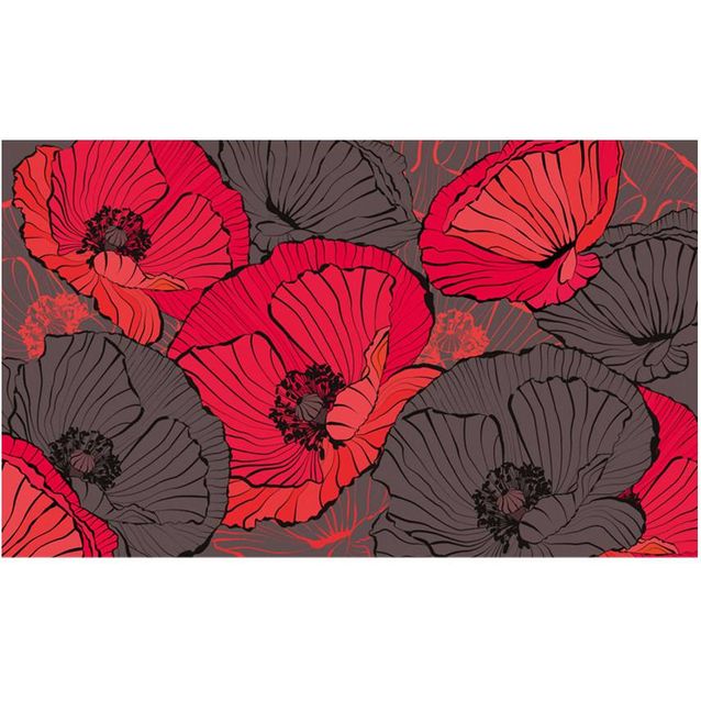 Kuvatapetti Artgeist Laskostetut unikot 270x450cm