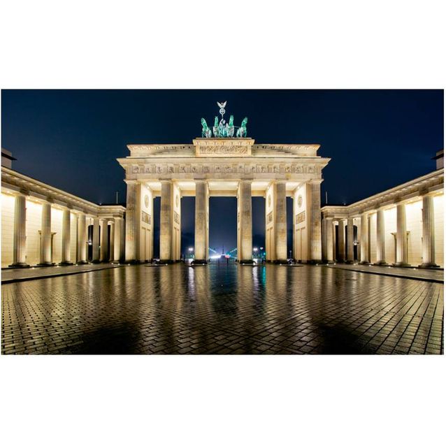 Kuvatapetti Artgeist Brandenburgin portti yöllä 270x450cm