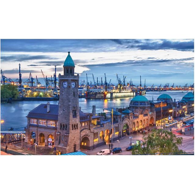 Kuvatapetti Artgeist St. Pauli Landing Stages 270x450cm