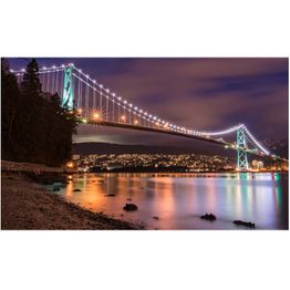 Maisematapetti Artgeist Lions Gate Bridge - Vancouver, 270x450cm