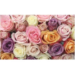 Kuvatapetti Artgeist Pastel roses, 270x450cm, vaaleanpunainen