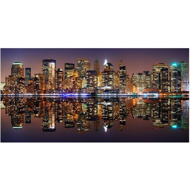 Kuvatapetti Artgeist Gold reflections - NYC 550x270cm