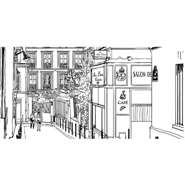 Kuvatapetti Artgeist Pariisin kadut 550x270cm