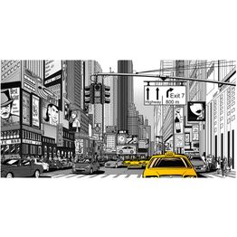 Kuvatapetti Artgeist NYC - Keltaisen ohjaamot 550x270cm