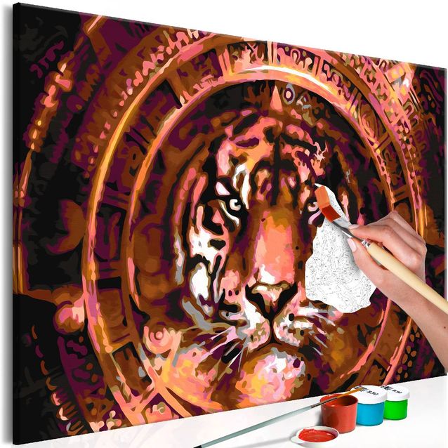 DIY-taulu Artgeist Tiger and Ornaments 40x60cm