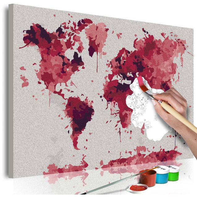 DIY-taulu Artgeist Watercolor Map 40x60cm