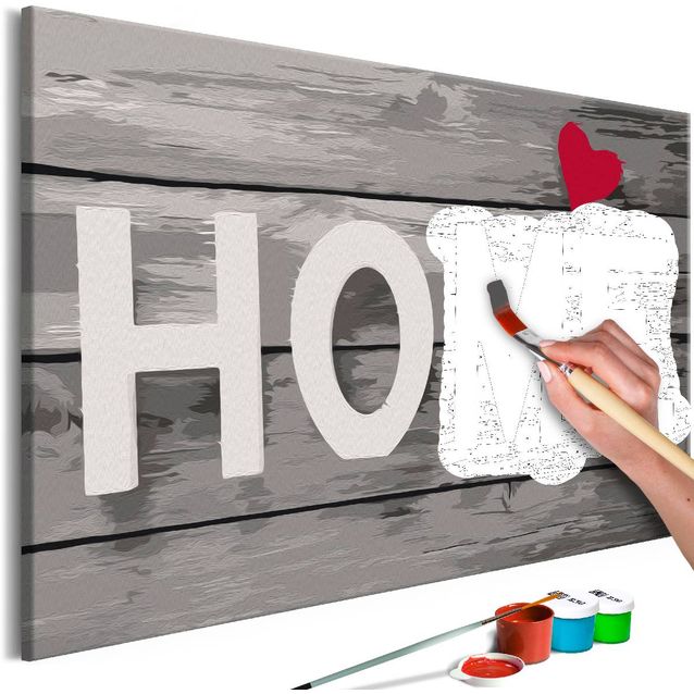 DIY-taulu Artgeist Grey Letters 40x60cm