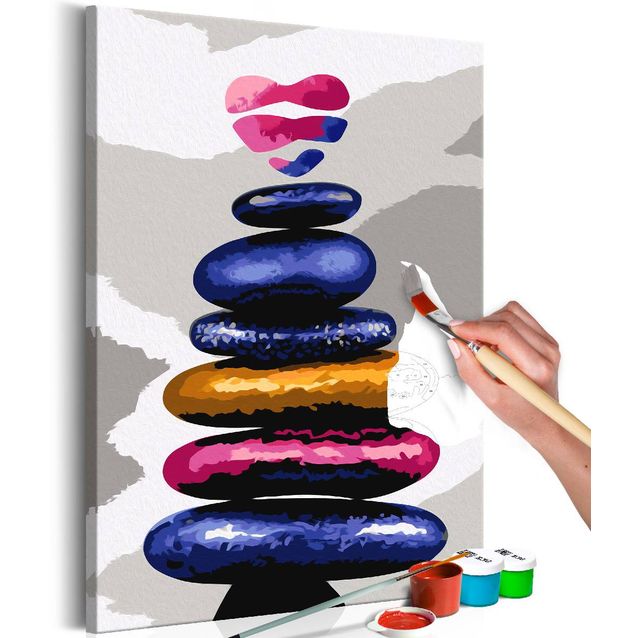 DIY-taulu Artgeist Colored Pebbles 60x40cm