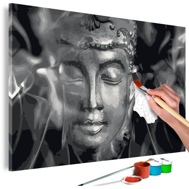DIY-taulu Artgeist Buddha in Black and White 40x60cm