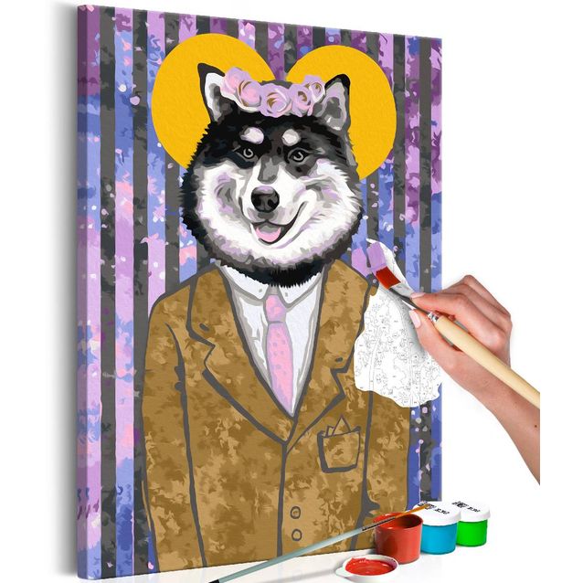 DIY-taulu Artgeist Dog in Suit 60x40cm