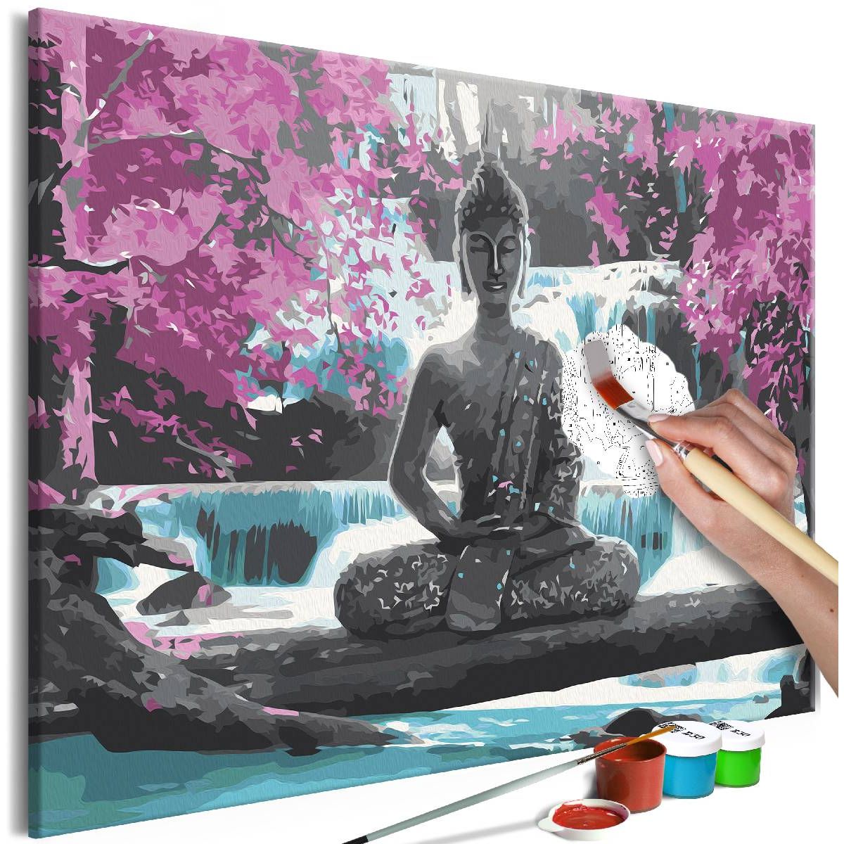 DIY-taulu Artgeist Buddha and Waterfall 40x60cm