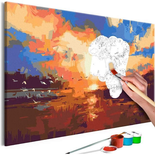 DIY-taulu Artgeist Sunset on the Lake 40x60cm