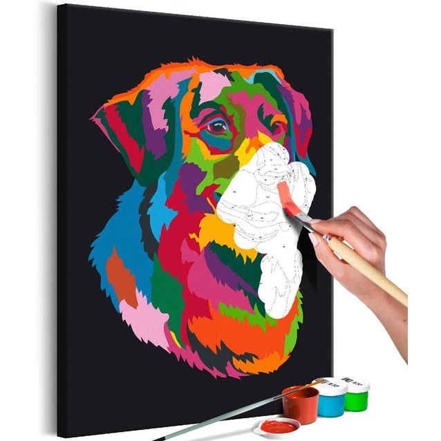 DIY-taulu Artgeist Colourful Dog 60x40cm