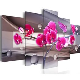 Canvas-taulu Artgeist Orkidea hillityllä taustalla, 100x200cm