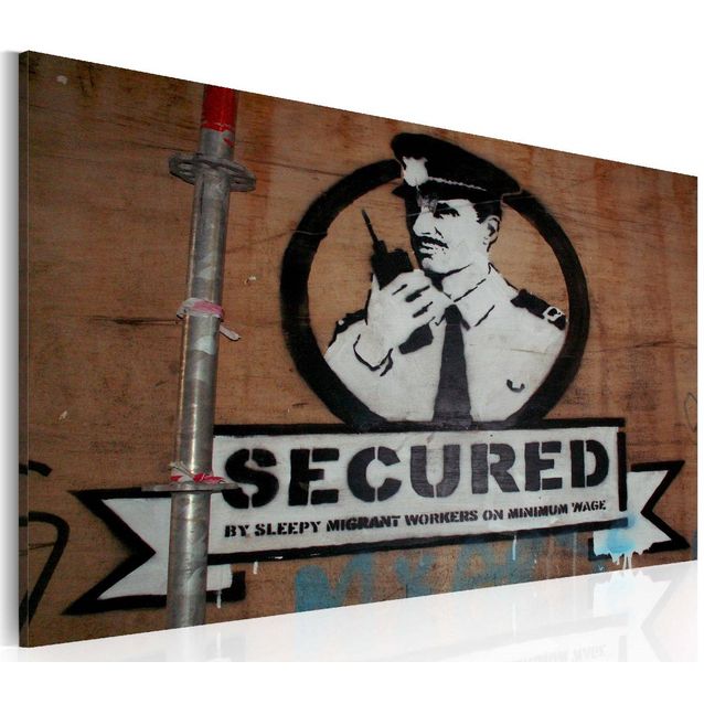 Taulu Artgeist Secured - Banksy, 40x60cm