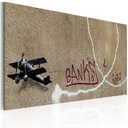 Canvas-taulu Artgeist Love plane - Banksy, 40x60cm