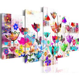 Canvas-taulu Artgeist Tulips in the rain, eri kokoja