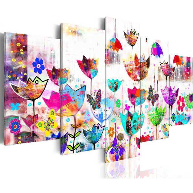 Taulu Artgeist Tulips in the rain eri kokoja