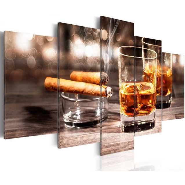 Taulu Artgeist Cigar and whiskey eri kokoja