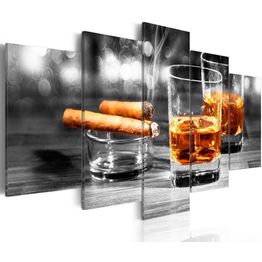 Canvas-taulu Artgeist Cigars and whiskey, eri kokoja