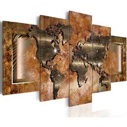 Canvas-taulu Artgeist Steel Map, eri kokoja