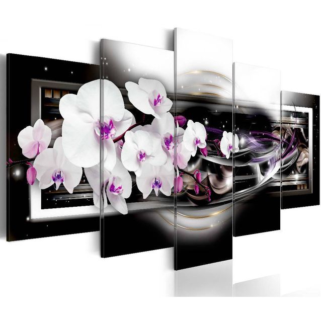 Taulu Artgeist Orchids on a black background eri kokoja