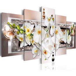 Canvas-taulu Artgeist White abstract orchid, eri kokoja