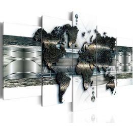 Canvas-taulu Artgeist Metal World Map, eri kokoja