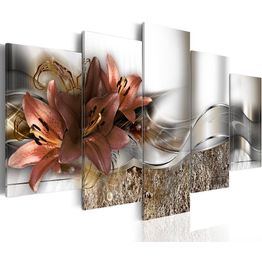 Canvas-taulu Artgeist Lily Marsala and Abstraction, eri kokoja