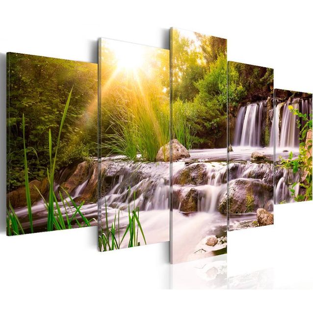 Taulu Artgeist Forest Waterfall eri kokoja