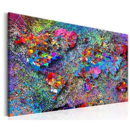 Canvas-taulu Artgeist Map: Jackson Pollock inspiration, eri kokoja