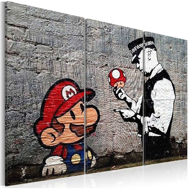 Taulu Artgeist Super Mario Mushroom Cop II eri kokoja