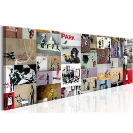 Canvas-taulu Artgeist Art of Collage: Banksy II, eri kokoja