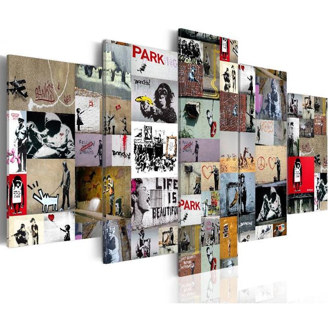 Taulu Artgeist Art of Collage: Banksy IV eri kokoja