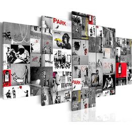 Canvas-taulu Artgeist Street Art: Banksy IV, eri kokoja