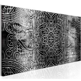 Canvas-taulu Artgeist Mandala: Grey Depths, eri kokoja