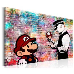 Canvas-taulu Artgeist Banksy: Colourful Brick, eri kokoja