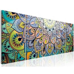 Canvas-taulu Artgeist Mandala: Peacock's Tail, eri kokoja