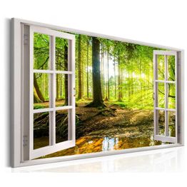 Canvas-taulu Artgeist Window: View on Forest, eri kokoja