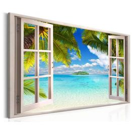 Canvas-taulu Artgeist Window: Sea View, eri kokoja