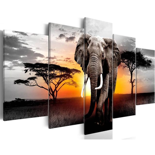 Taulu Artgeist Elephant at Sunset eri kokoja