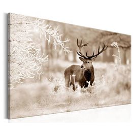 Canvas-taulu Artgeist Deer in Sepia, eri kokoja