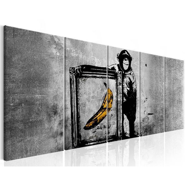 Taulu Artgeist Banksy: Monkey with Frame eri kokoja